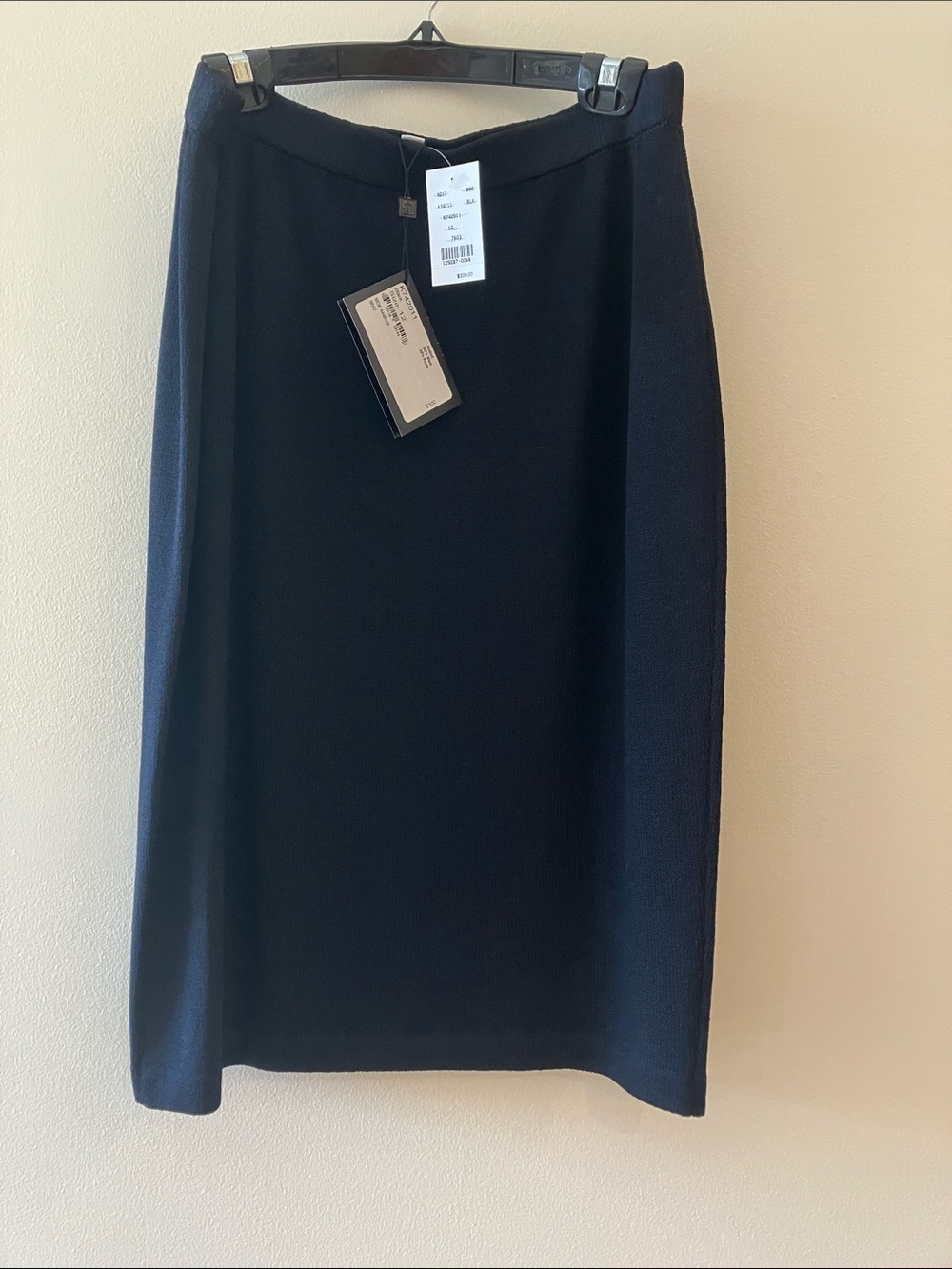 St. John Basics Black Knit 3 Piece Suit Set (Jacket, Pants, Skirt) Sz 12 - NWT - Picture 11 of 16